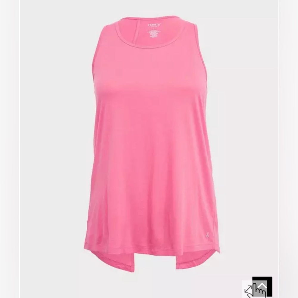 Performance Cotton Split Back Sleeveless Active Tank